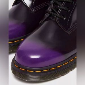 1 1460 VEGAN PURPLE/ BLACK RUB OFF DR. MARTEN 8 EYE BOOTS..,